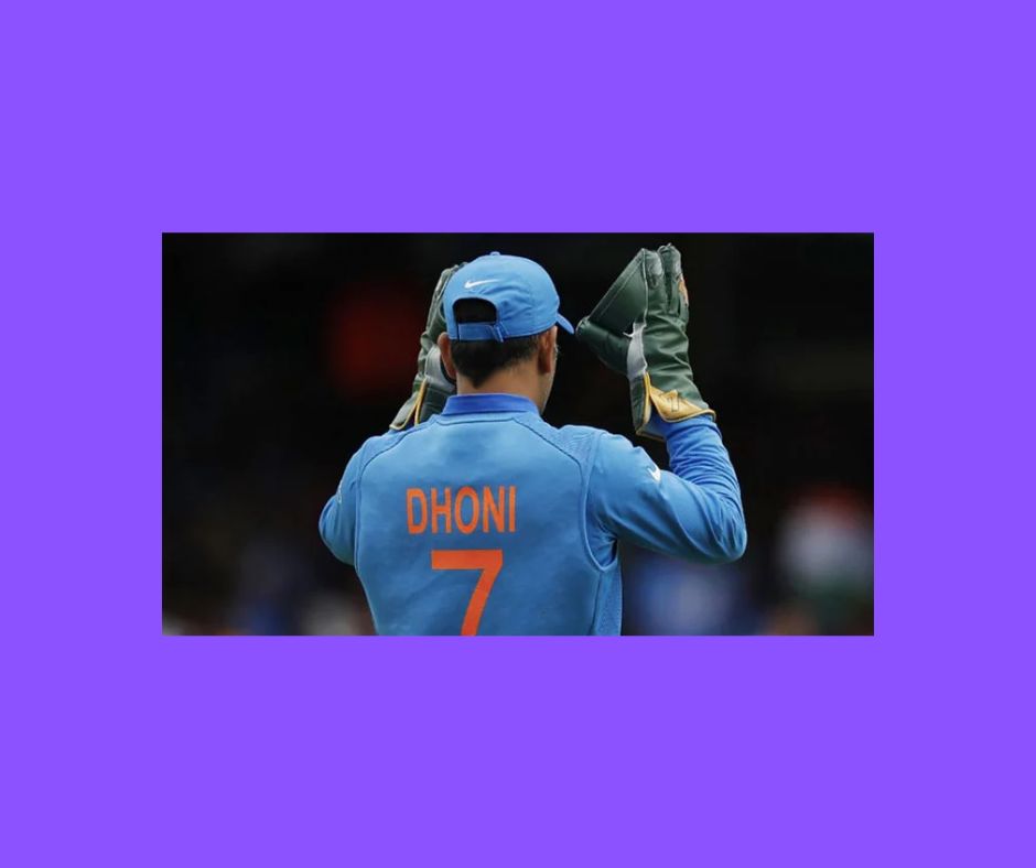 MS Dhoni's No 7 Jersey Retired