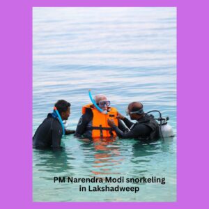 Narendra Modi snorkeling